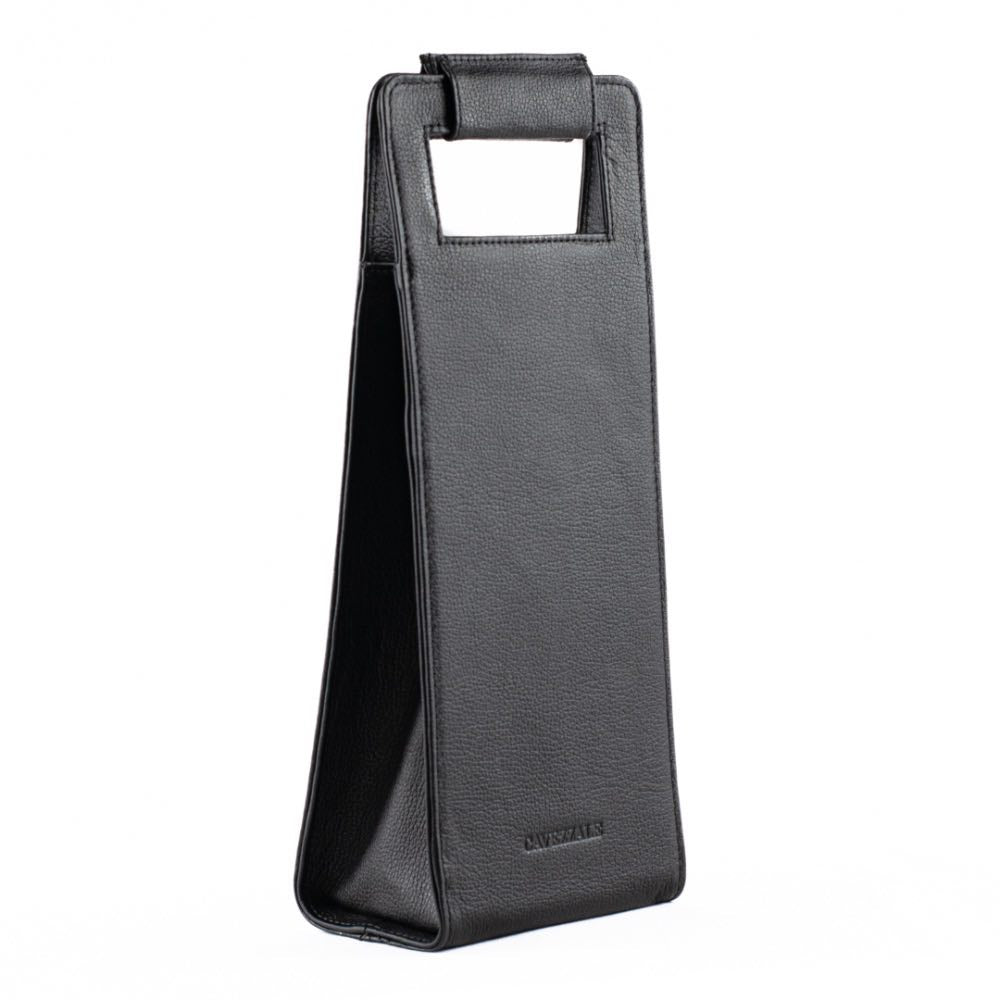 Porta Vinho Couro La Fenice Preto 104150