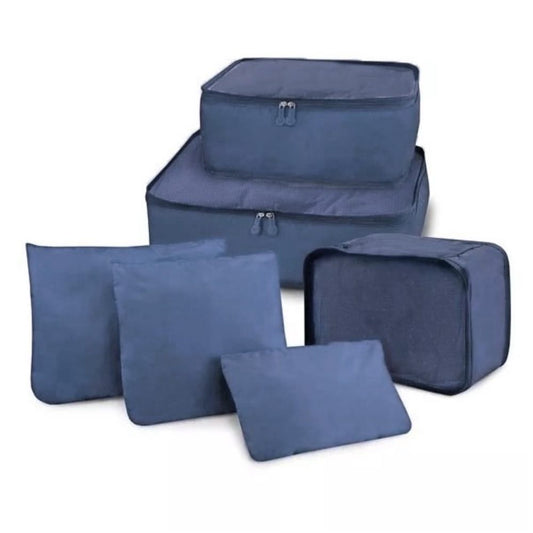 Kit Organizador de Bagagem Poliéster La Fenice Marinho 104511