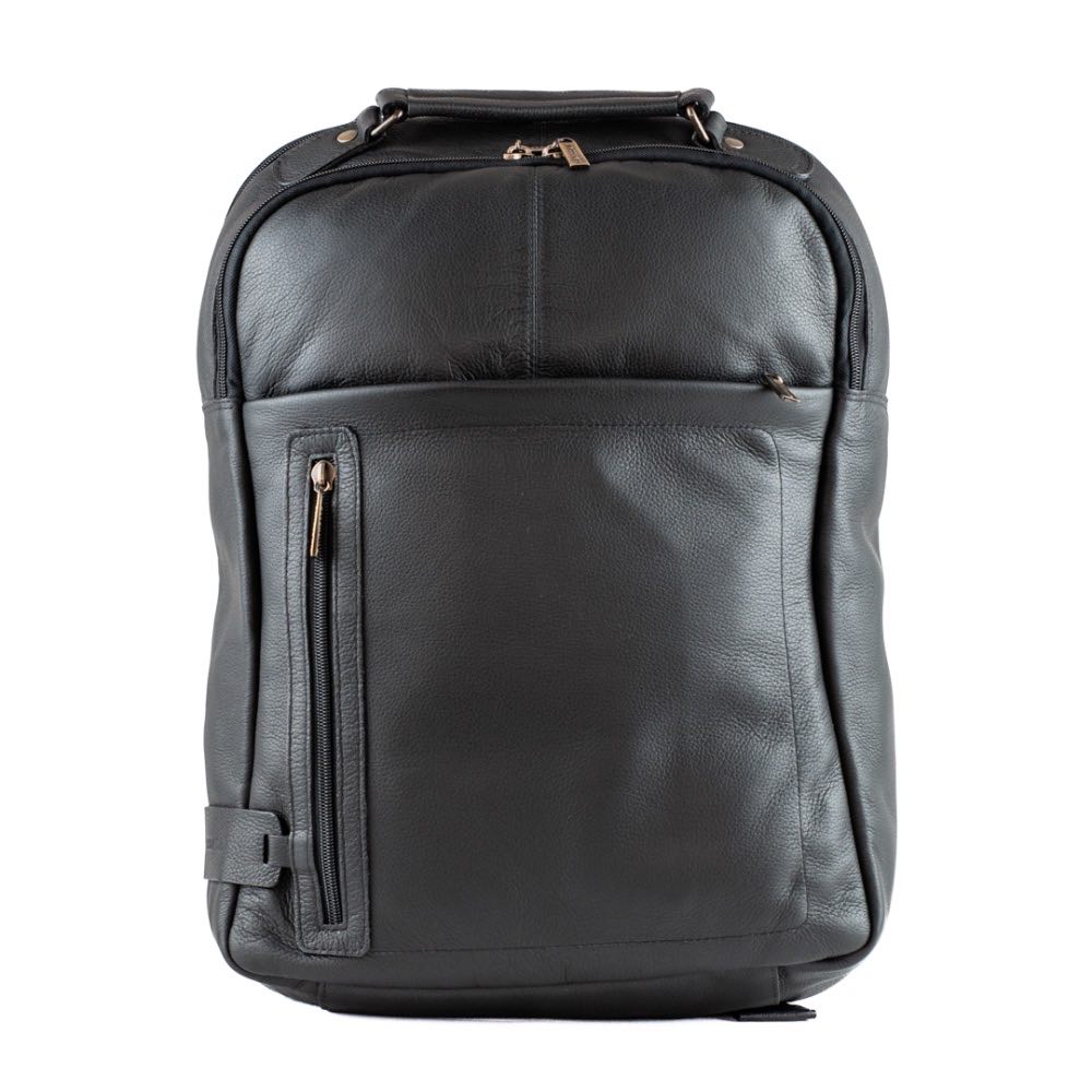 Mochila de Couro La Fenice Bufalo Preto 103498