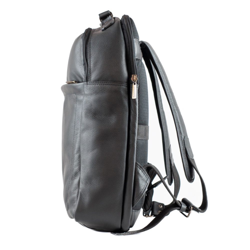 Mochila de Couro La Fenice Bufalo Preto 103498
