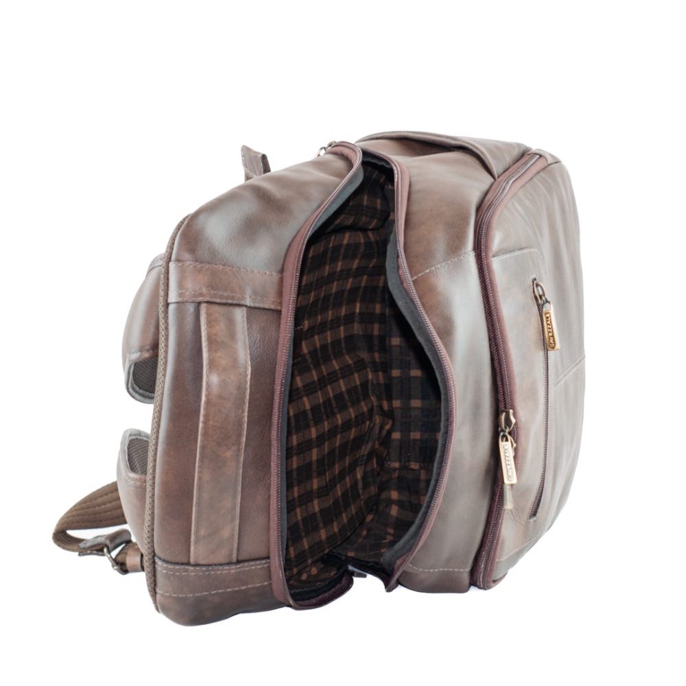 Mochila de Couro La Fenice Rustico Café 103492