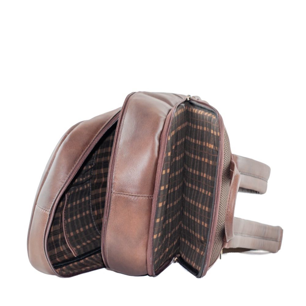 Mochila de Couro La Fenice Texas Café 103497