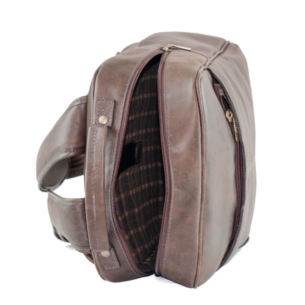 Mochila de Couro La Fenice Rustico Café 103491