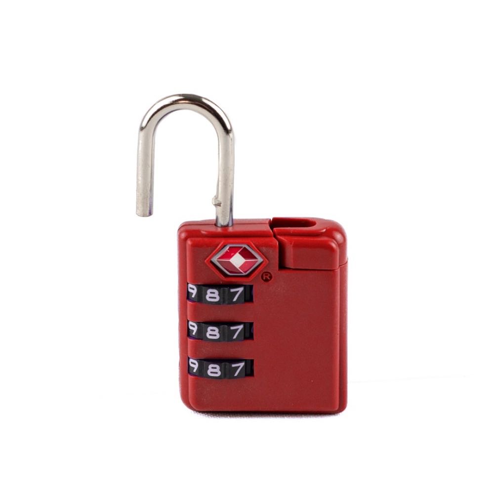 Cadeado La Fenice Segredo TSA Vermelho 104502