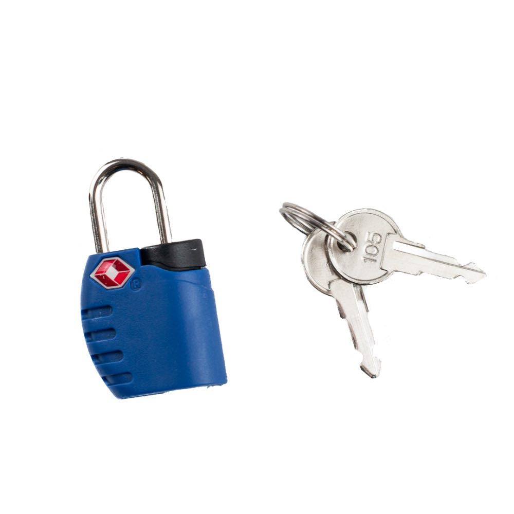 Cadeado La Fenice Chave TSA Azul 104503