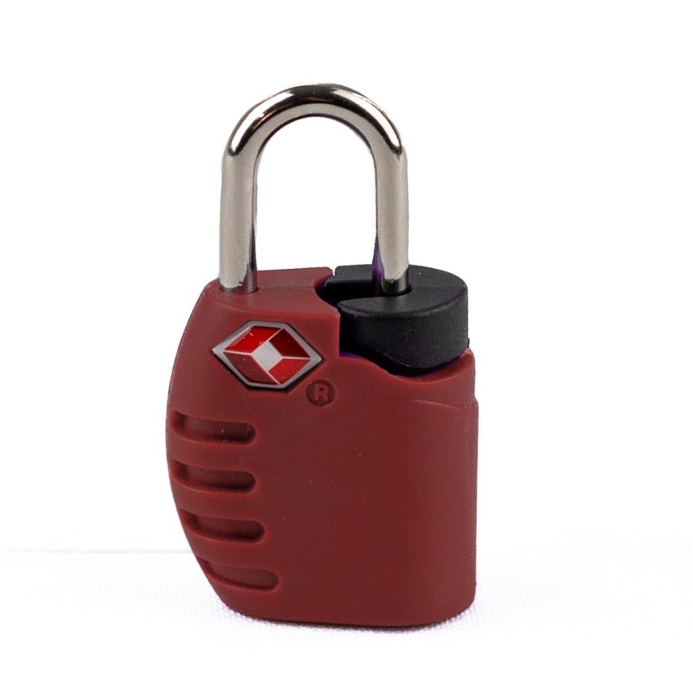 Cadeado La Fenice Chave TSA Vermelho 104503