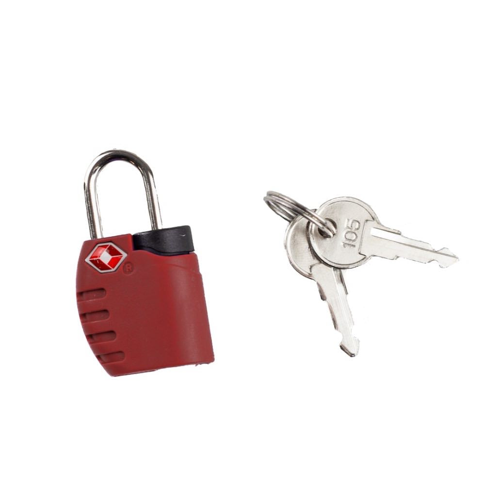 Cadeado La Fenice Chave TSA Vermelho 104503