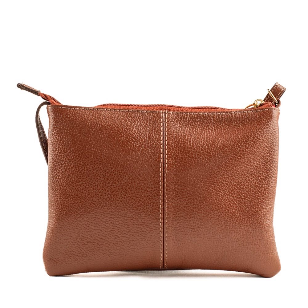 Bolsa Tiracolo Pequena Couro La Fenice Camel 100971