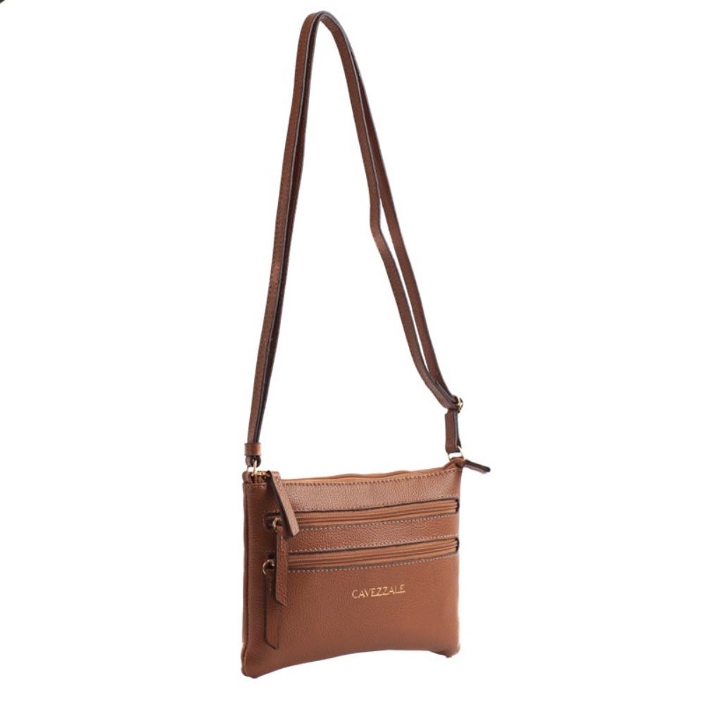 Bolsa Tiracolo Pequena Couro La Fenice Camel 100971