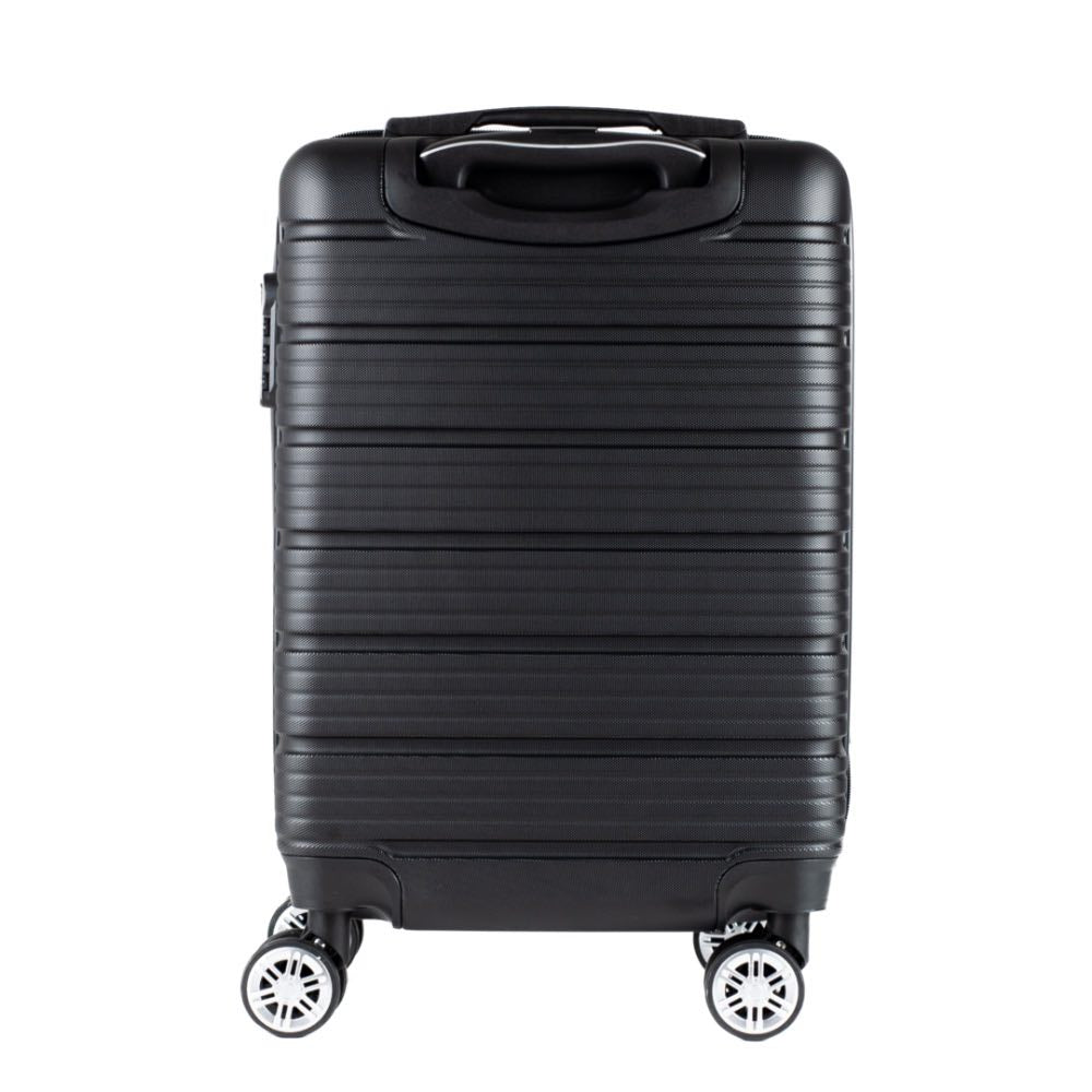 Mala de Bordo 10 Kg ABS 4 Rodas Antifurto La Fenice Sorrento Plus Preto 105130