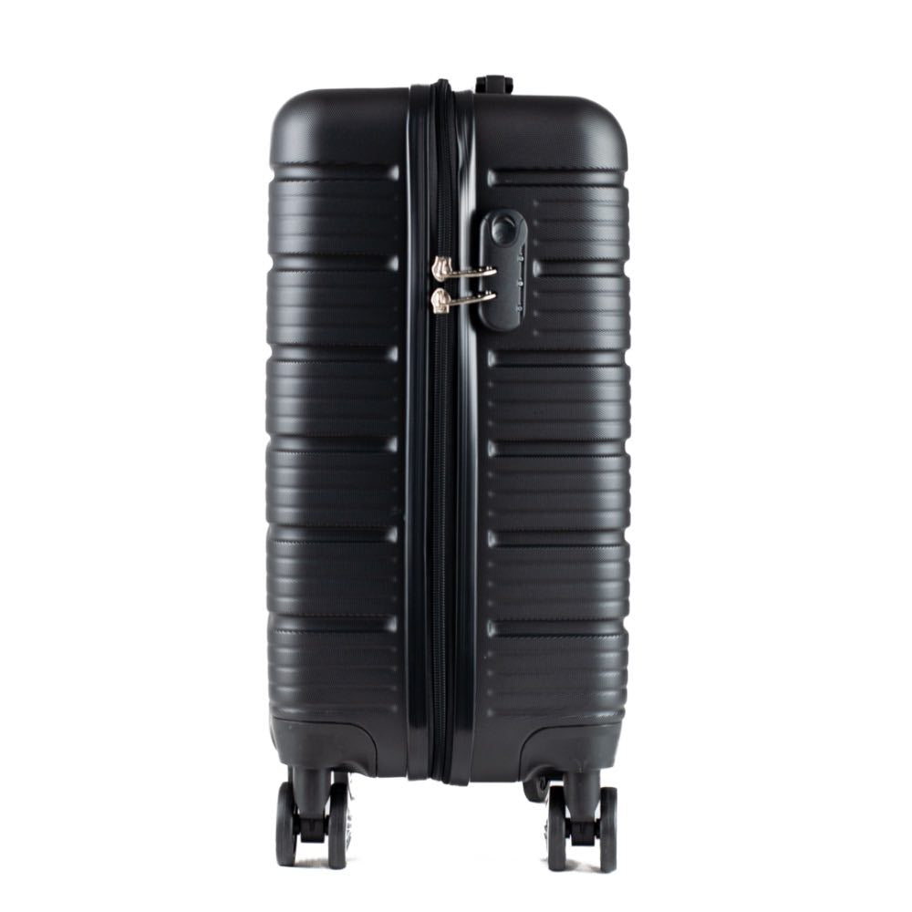 Mala de Bordo 10 Kg ABS 4 Rodas Antifurto La Fenice Sorrento Plus Preto 105130