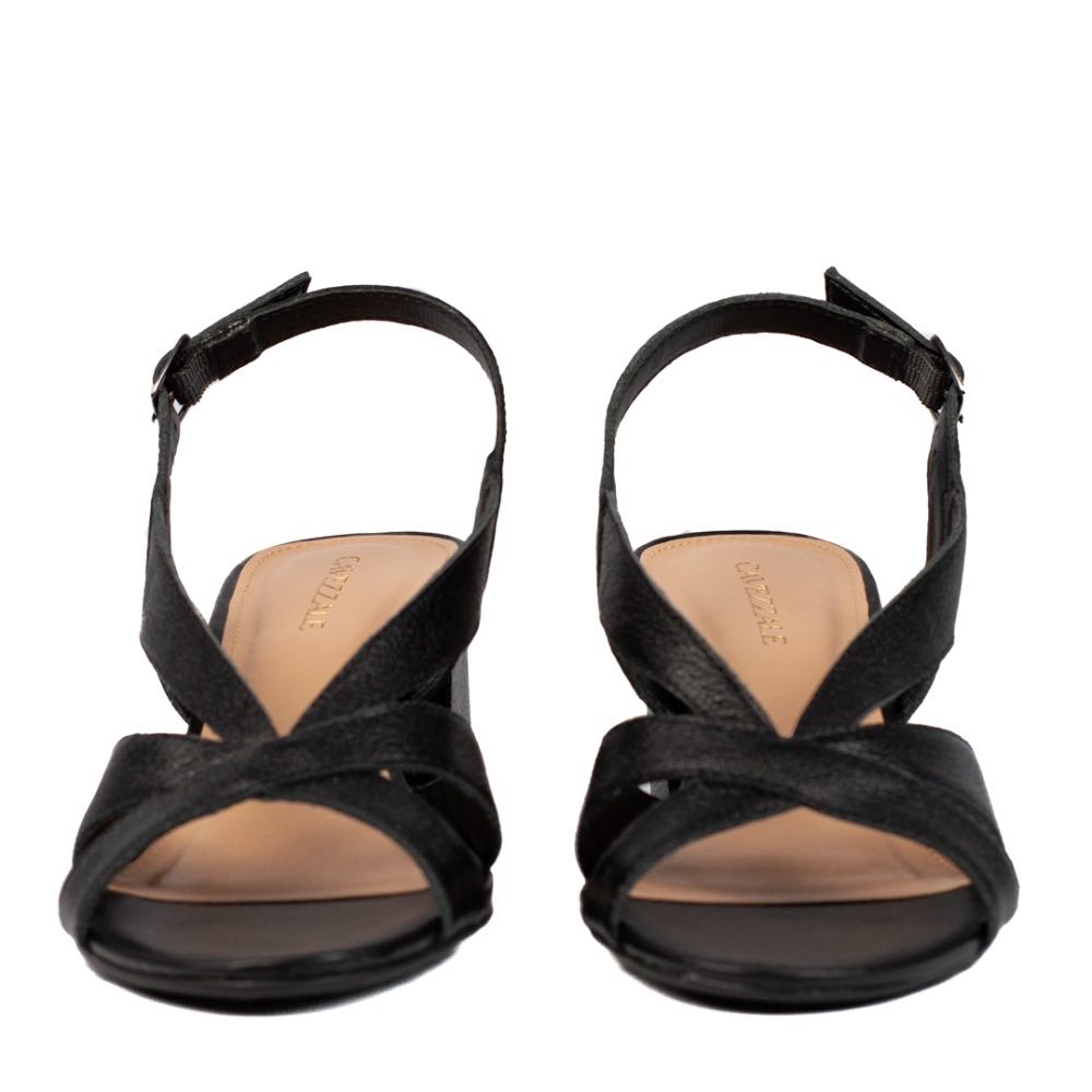Sandália de Couro La Fenice Napa Mestiço Preto 104790
