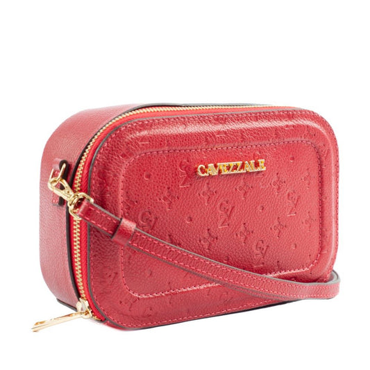 Bolsa de Couro La Fenice Floter Monograma Vermelho 104771