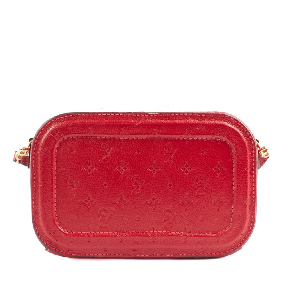 Bolsa de Couro La Fenice Floter Monograma Vermelho 104771