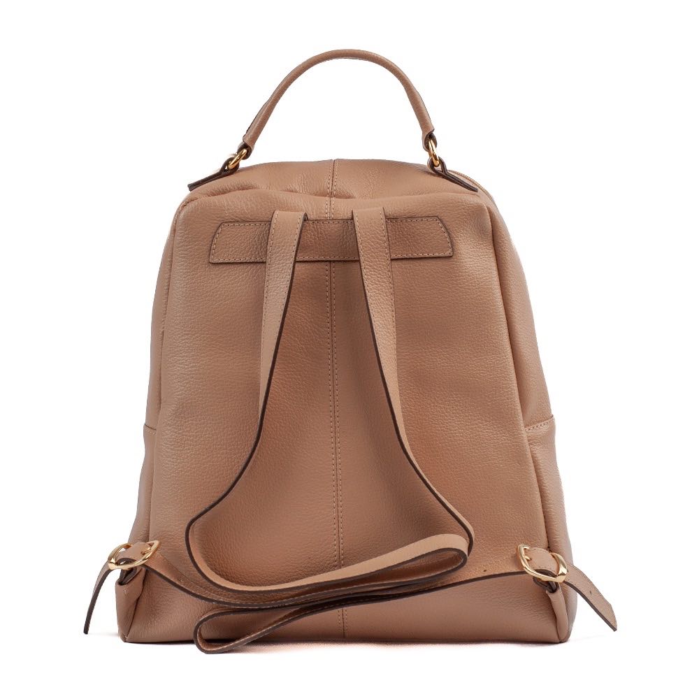 Mochila de Couro La Fenice Roma Creme 103999