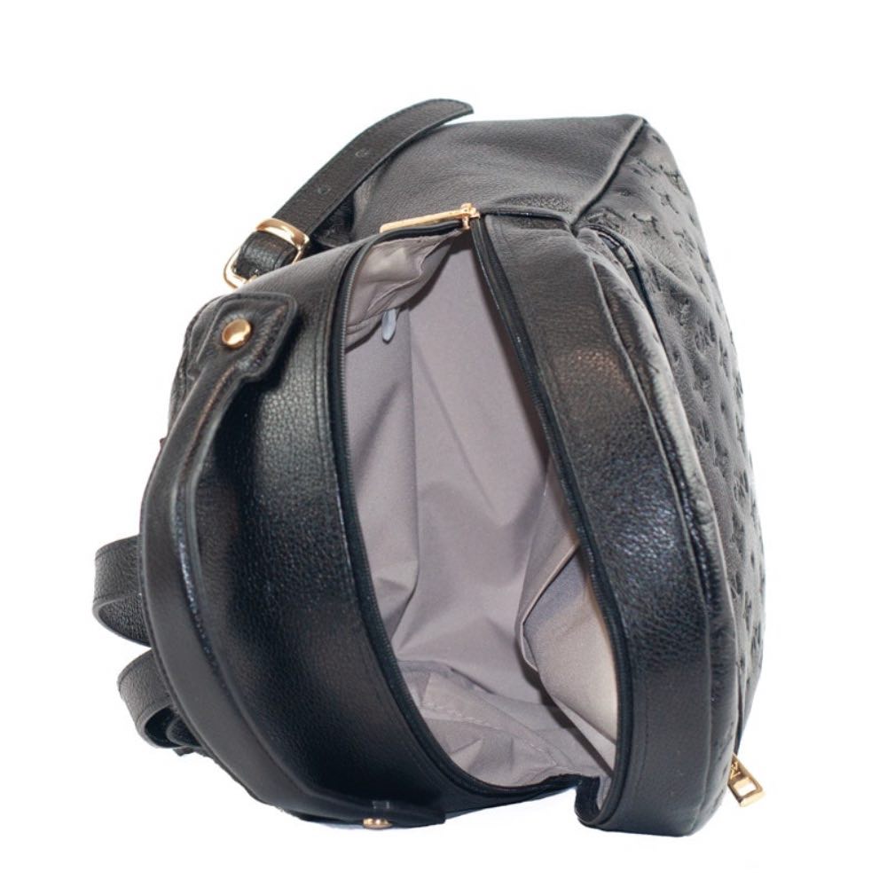 Mochila de Couro La Fenice Floter Monograma Preto 105046