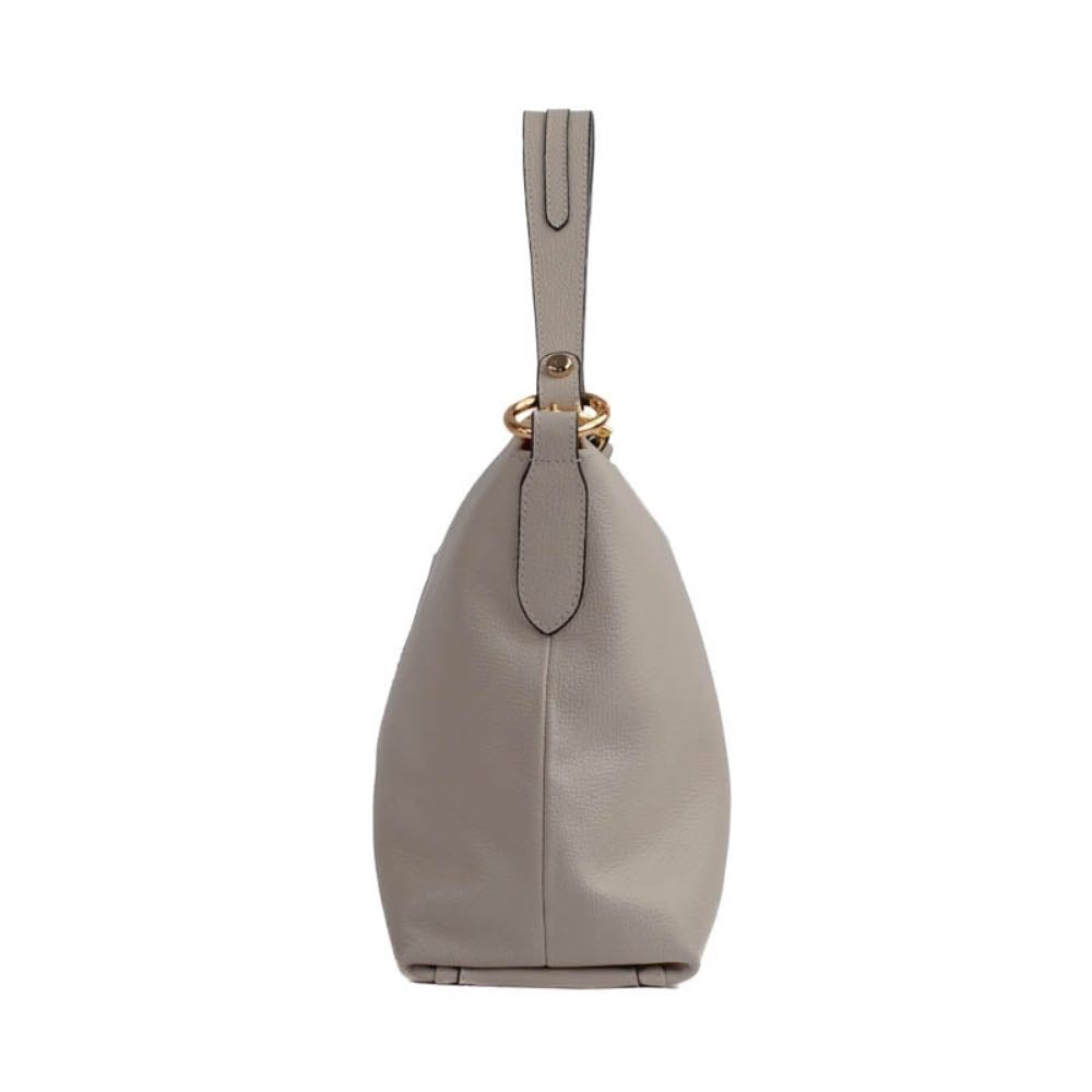 Bolsa Hobo Grande Couro Floter La Fenice Off White 105047