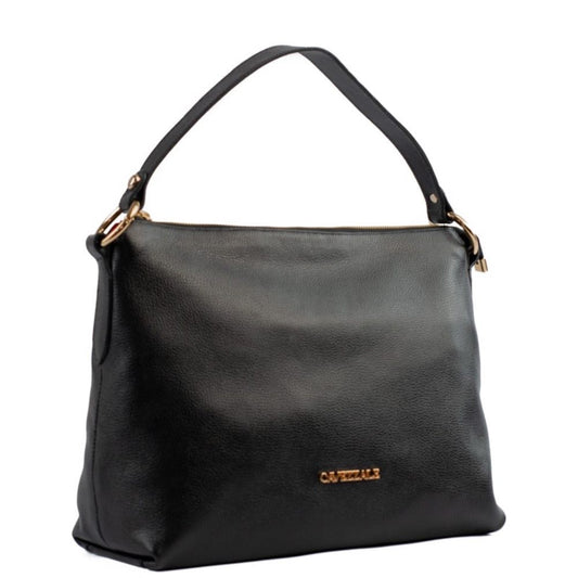 Bolsa Hobo Grande Couro Floter La Fenice Preto 105047