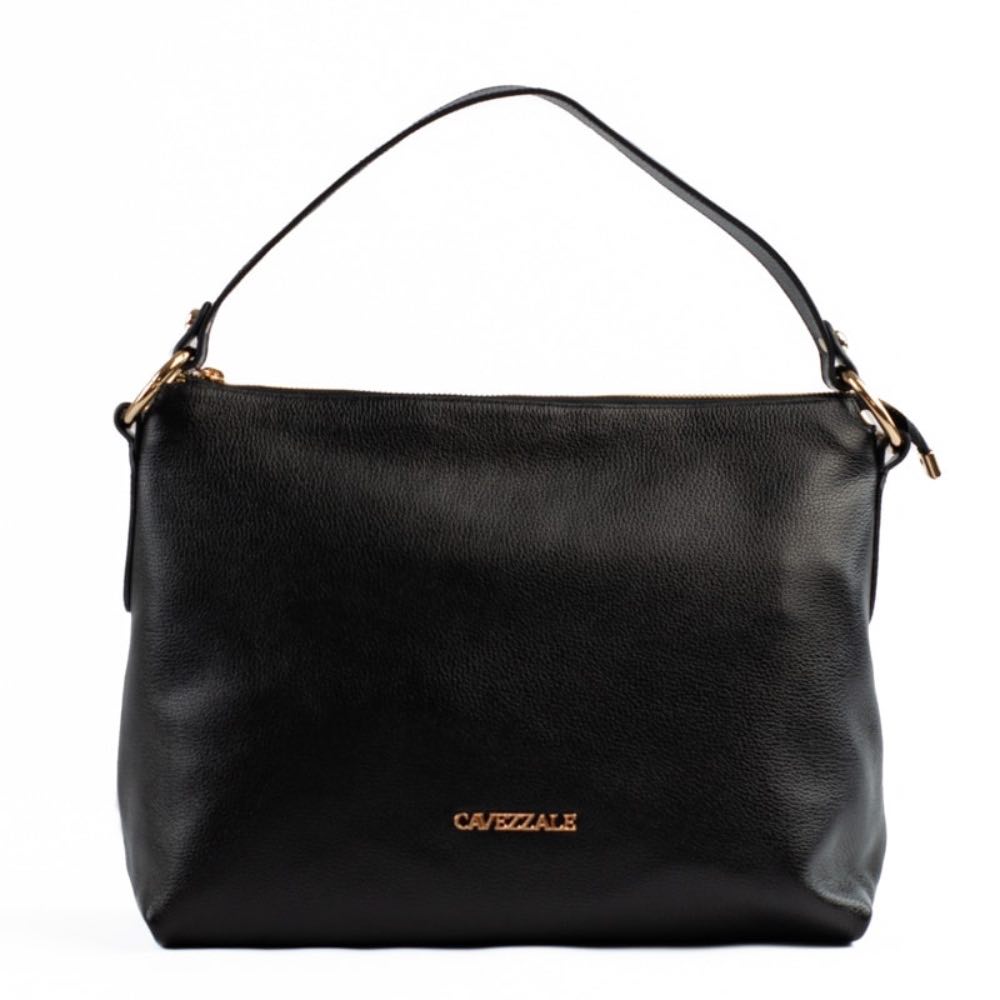 Bolsa Hobo Grande Couro Floter La Fenice Preto 105047