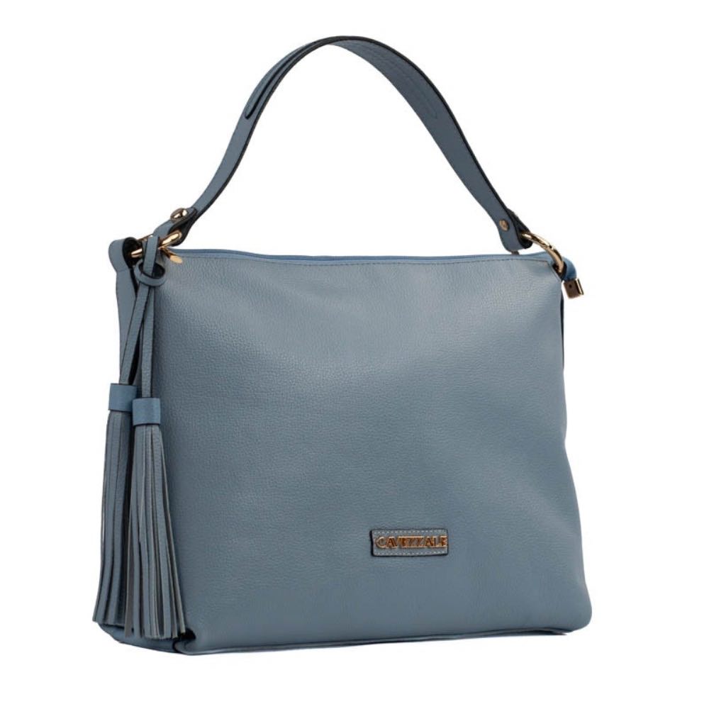 Bolsa Hobo Grande Couro Floter La Fenice Sky 105047