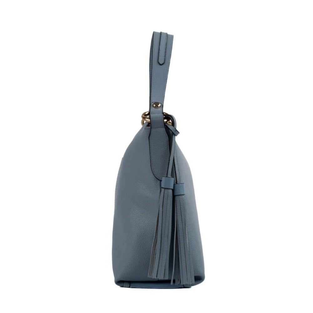 Bolsa Hobo Grande Couro Floter La Fenice Sky 105047