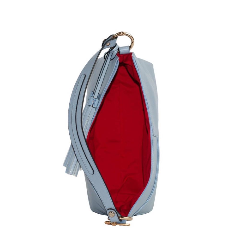 Bolsa Hobo Grande Couro Floter La Fenice Sky 105047