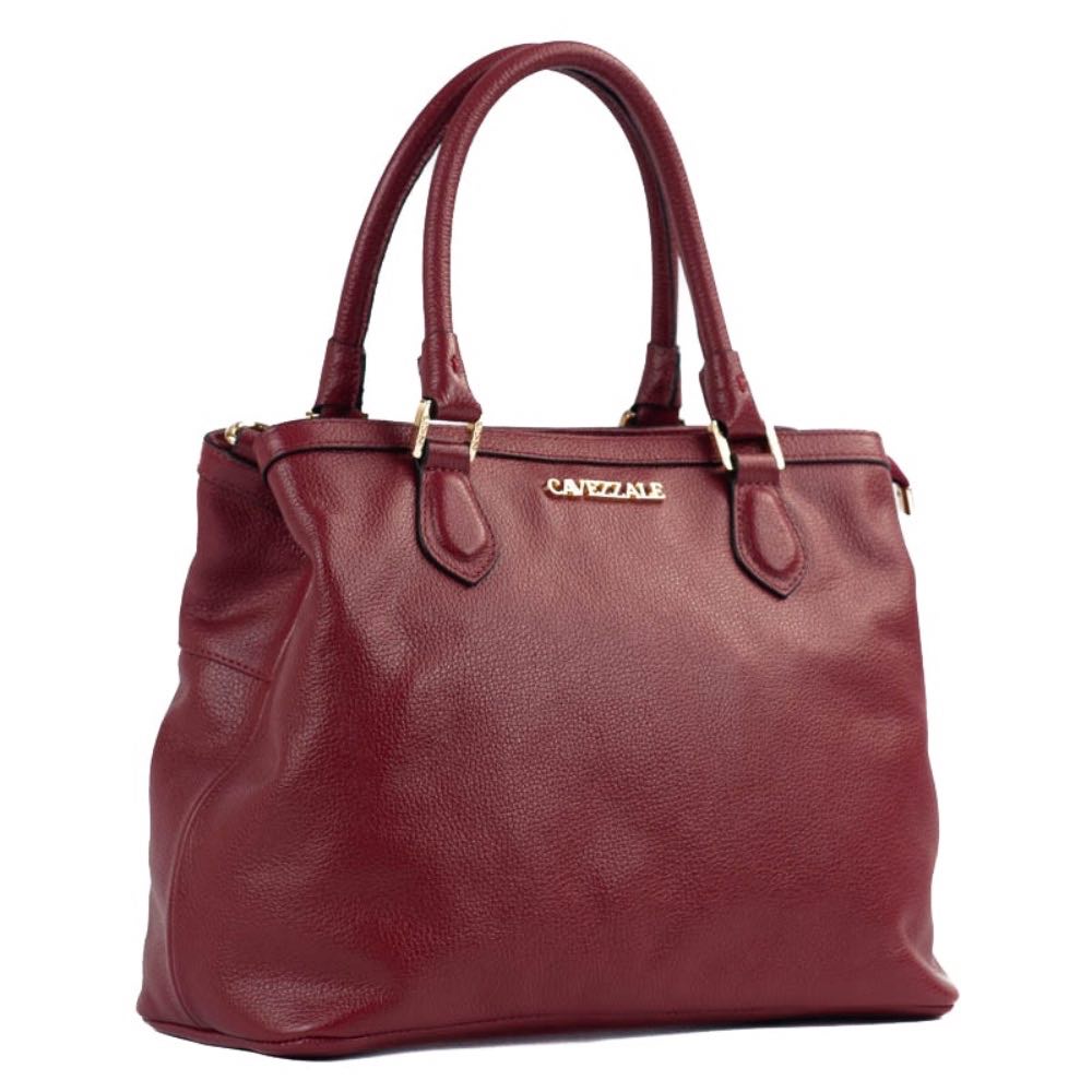 Tote Bag Grande de Couro Floter La Fenice Cereja 105048