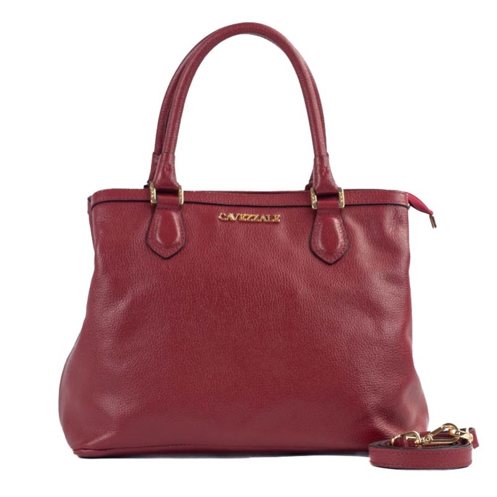 Tote Bag Grande de Couro Floter La Fenice Cereja 105048
