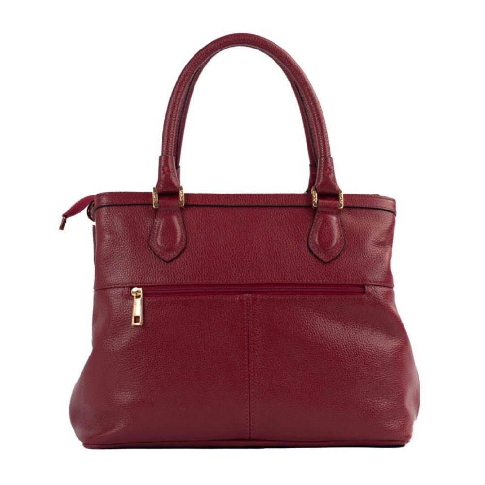 Tote Bag Grande de Couro Floter La Fenice Cereja 105048