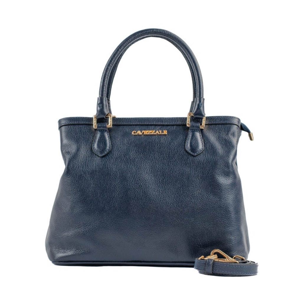 Tote Bag Grande de Couro Floter La Fenice Marinho 105048