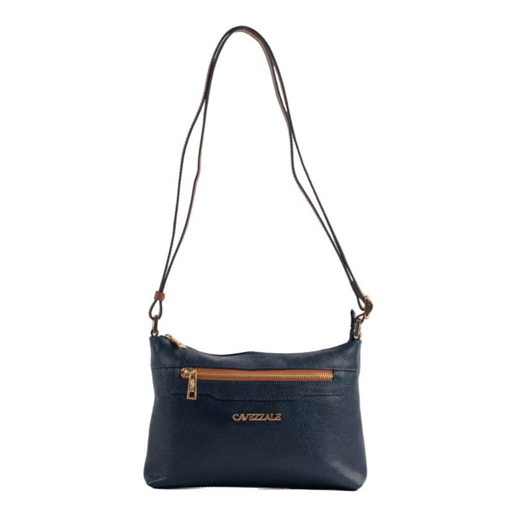 Bolsa Tiracolo Média de Couro Floter La Fenice Marinho/Canyon 105051