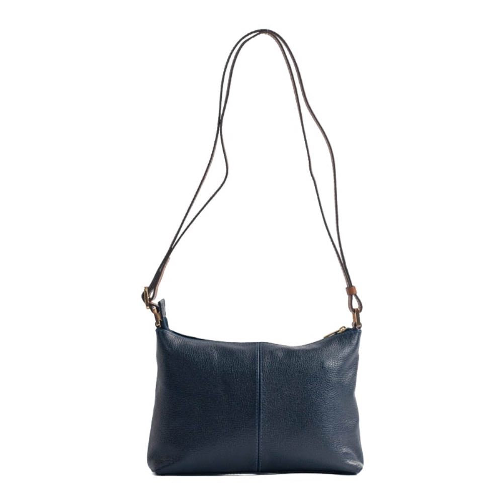 Bolsa Tiracolo Média de Couro Floter La Fenice Marinho/Canyon 105051