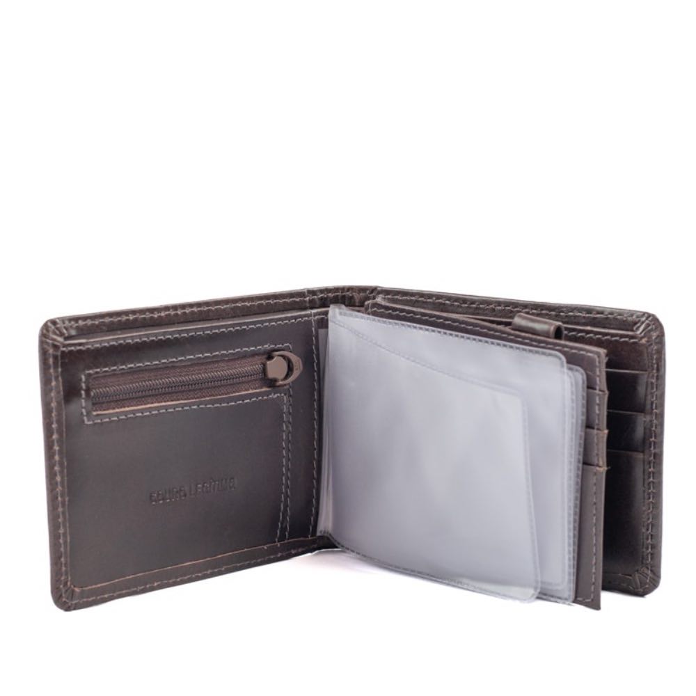 Carteira de Couro Masculina La Fenice Marrom 050033