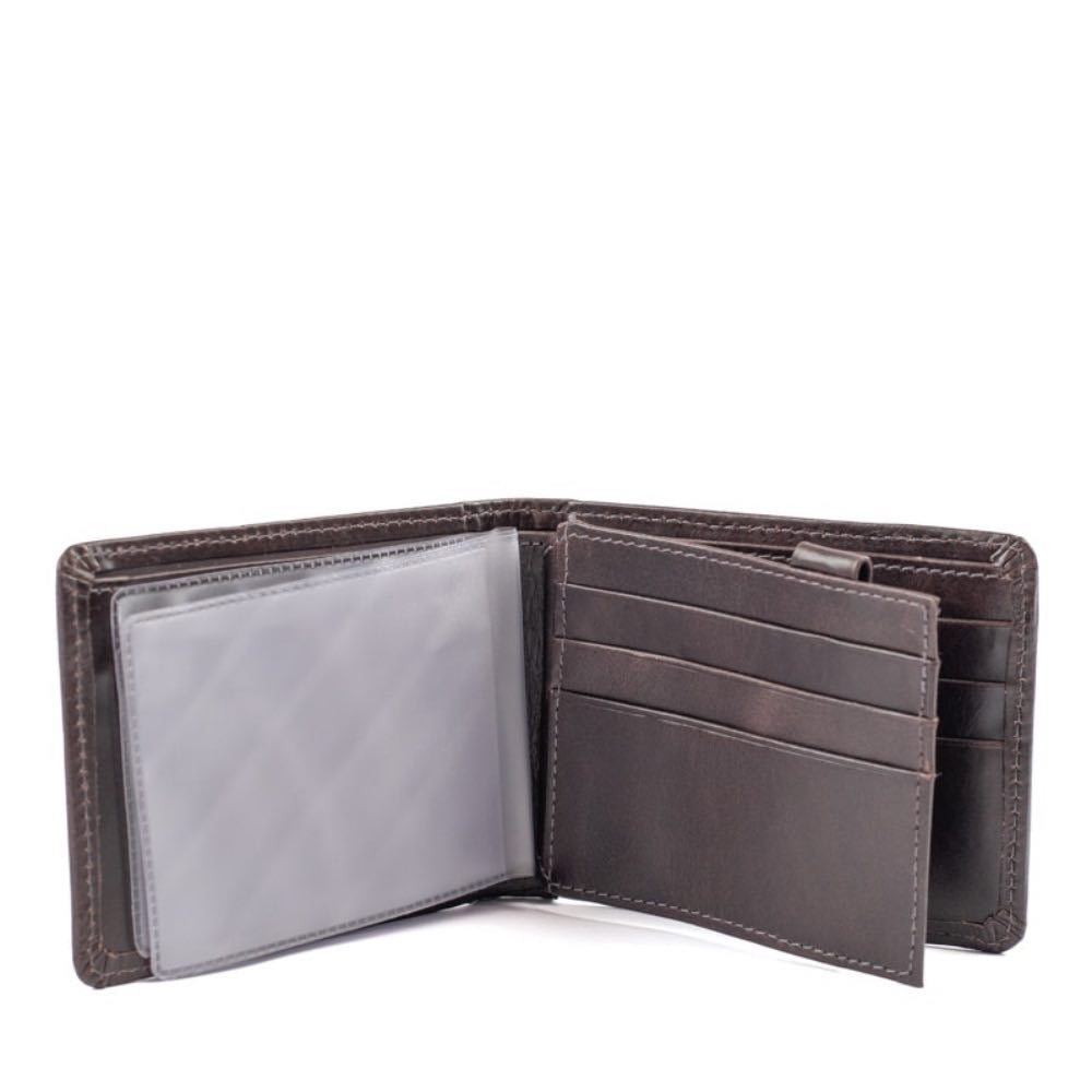Carteira de Couro Masculina La Fenice Marrom 050033