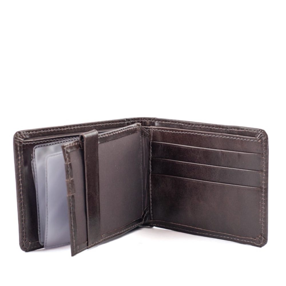 Carteira de Couro Masculina La Fenice Marrom 050033
