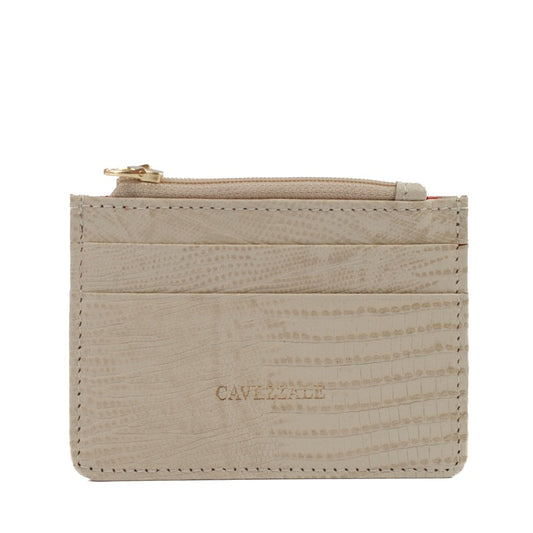 Porta Cartão Couro La Fenice Lesard Off White 105042