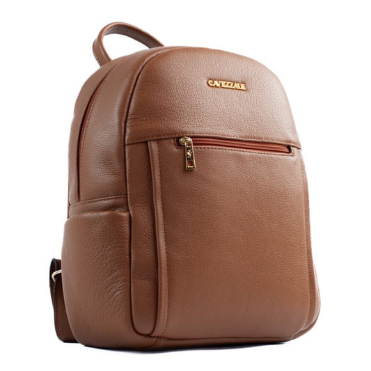 Mochila de Couro Soft La Fenice Caramelo 105056