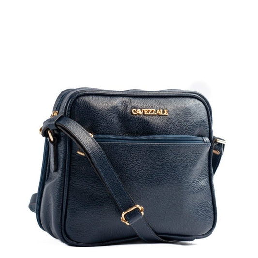 Bolsa Tiracolo Média de Couro Soft La Fenice Marinho 105058