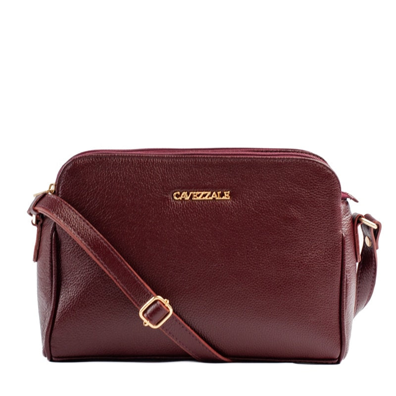 Bolsa Tiracolo Média de Couro Soft La Fenice Vermelho 105059