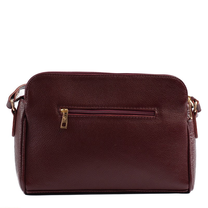 Bolsa Tiracolo Média de Couro Soft La Fenice Vermelho 105059