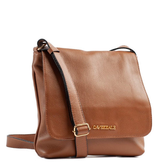 Bolsa Satchel Média de Couro Soft La Fenice Caramelo 105061