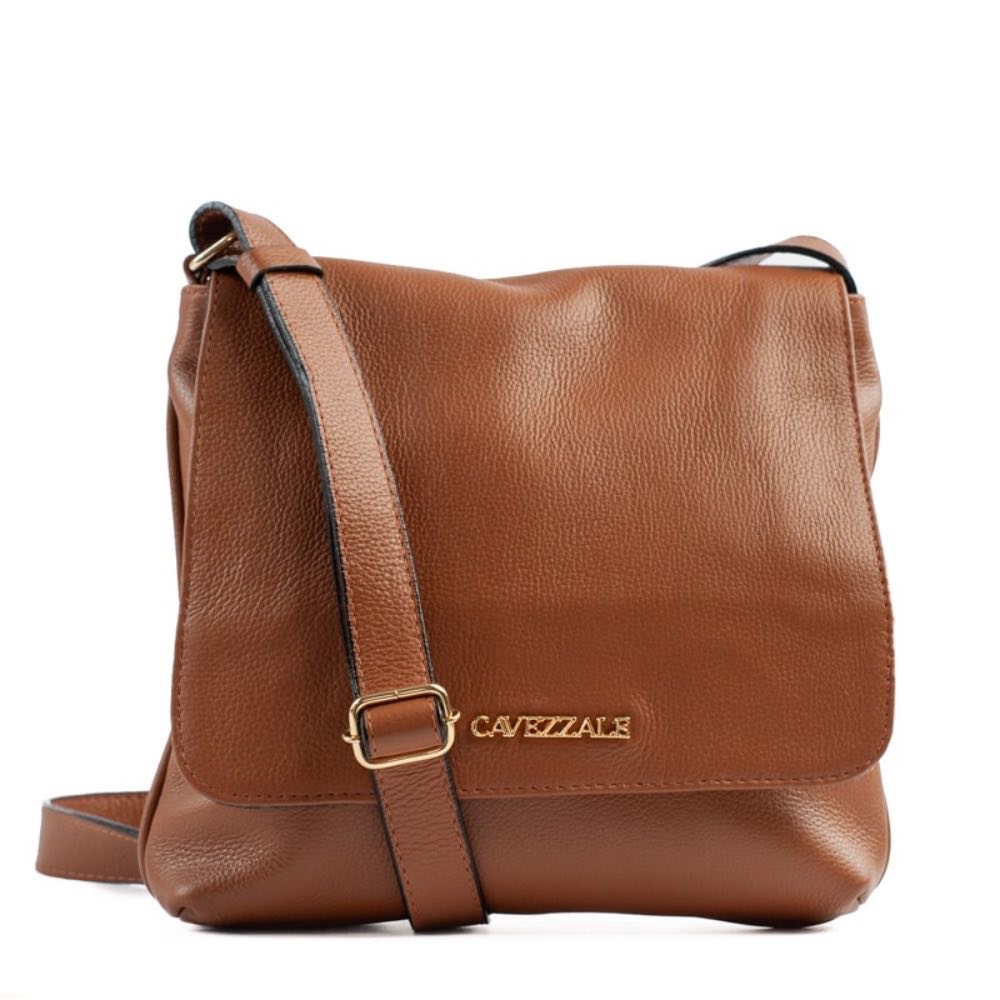 Bolsa Satchel Média de Couro Soft La Fenice Caramelo 105061