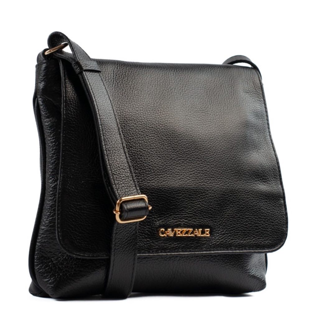 Bolsa Satchel Média de Couro Soft La Fenice Preto 105061
