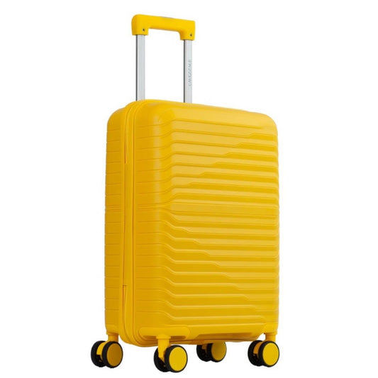 Mala de Viagem Pequena La Fenice com Zíper Antifurto Firenze Polipropileno Amarelo 105118