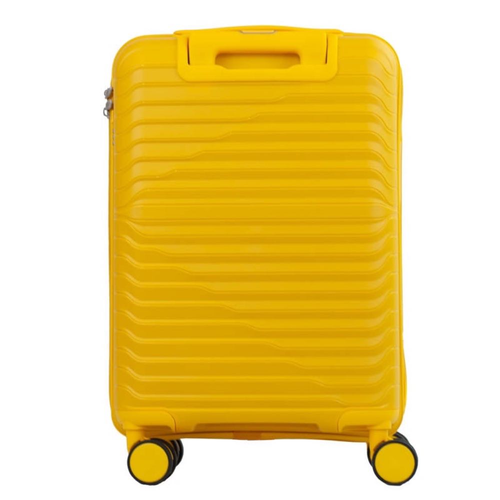 Mala de Viagem Pequena La Fenice com Zíper Antifurto Firenze Polipropileno Amarelo 105118