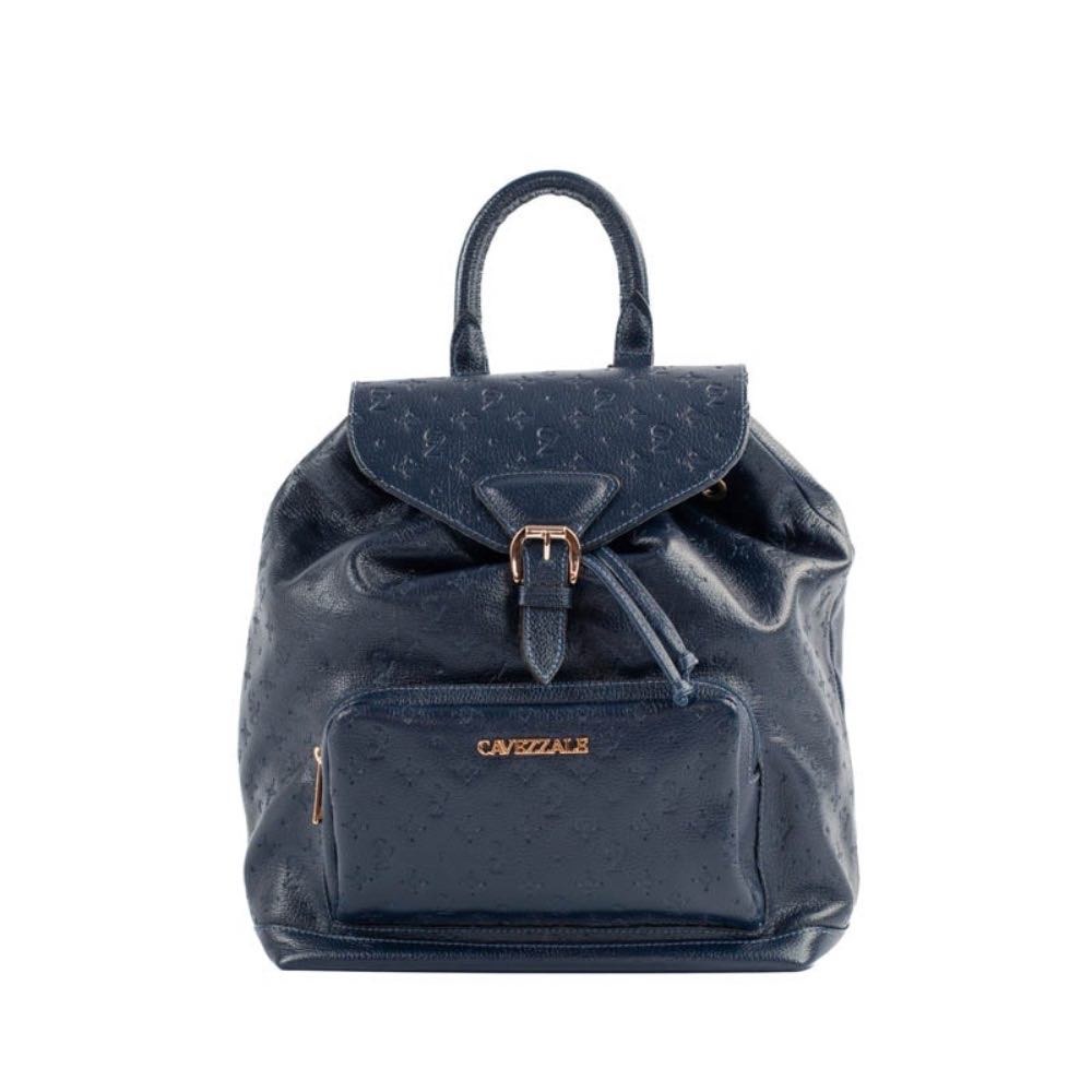 Mochila de Couro Floter La Fenice Monograma Marinho 105146