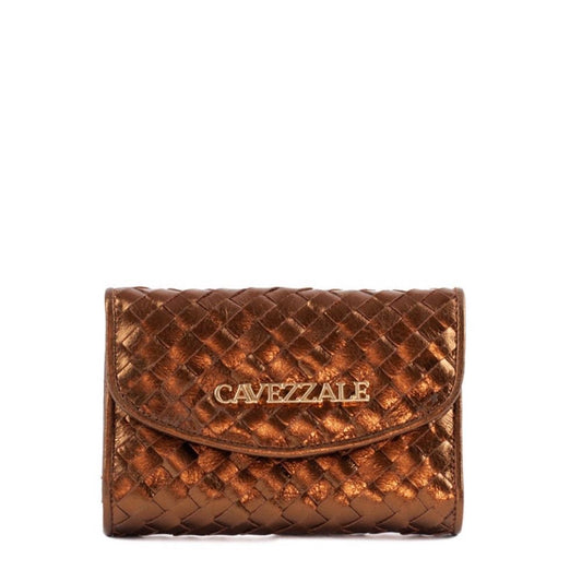 Carteira Feminina de Couro Metalizado La Fenice Bronze 105279