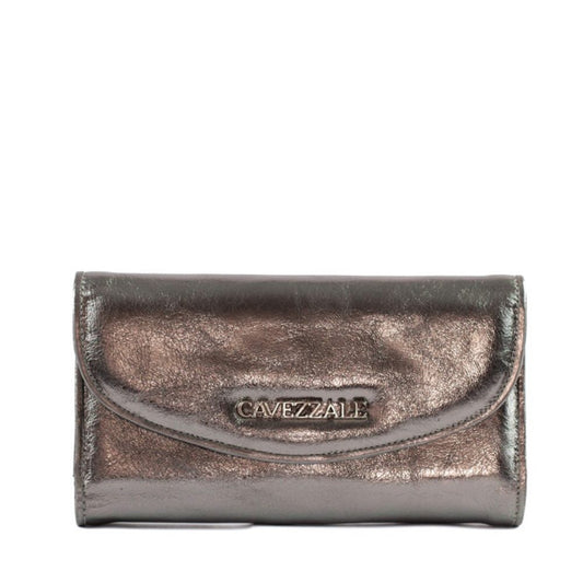 Carteira Feminina de Couro Metalizado La Fenice Inox 105280