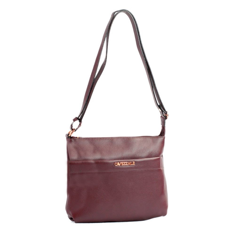 Bolsa Tiracolo Média de Couro Floter La Fenice Burgundy 105308