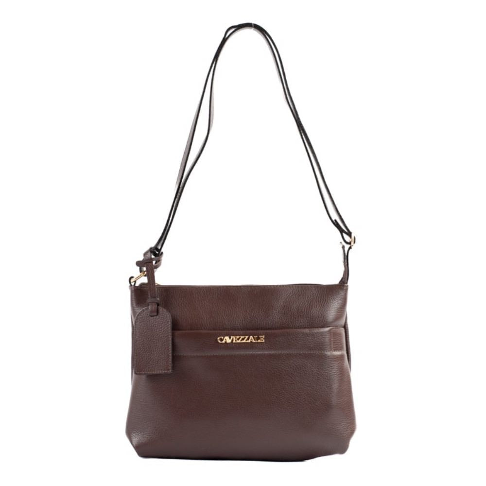 Bolsa Tiracolo Média de Couro Floter La Fenice Chocolate 105308